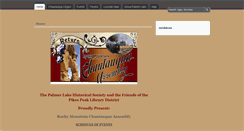 Desktop Screenshot of chautauqua.palmerdividehistory.org